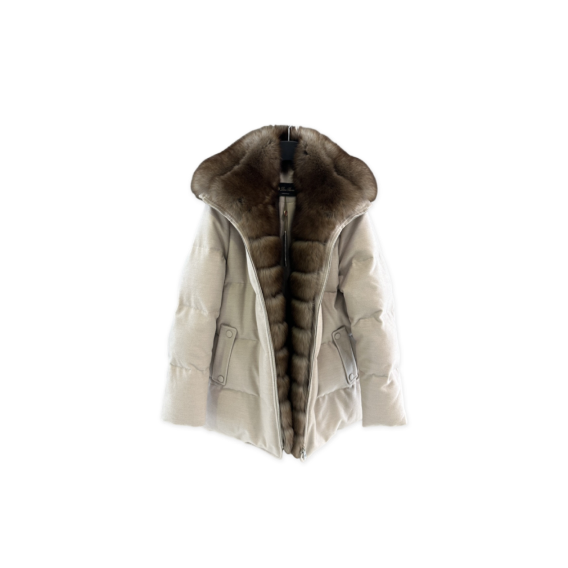 L0r0 P1ana down jacket with fur collar